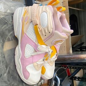 Nike Kids Pink and Yellow Sneakers